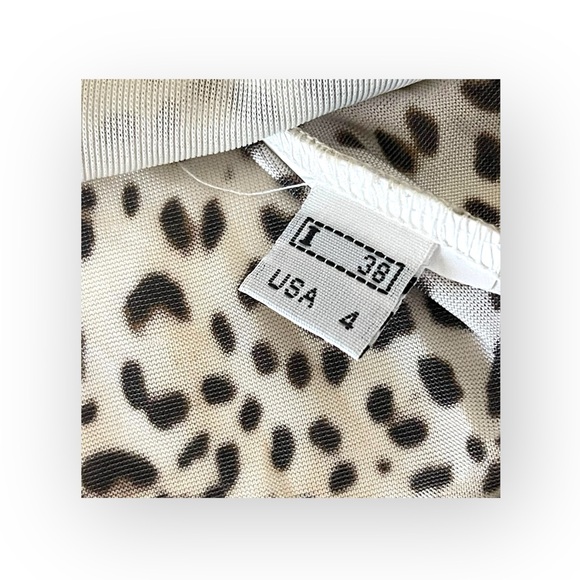 Class Roberto Cavalli 𒀭Luxe Crystal Enameled Metal Belt Top 𒀭Leopard Print 𒀭4 - Picture 13 of 16